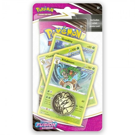 Pokémon Sword & Shield: Fusion Strike Checklane Blister papildymo pakuotė (Rillaboom ) (anglų k.)